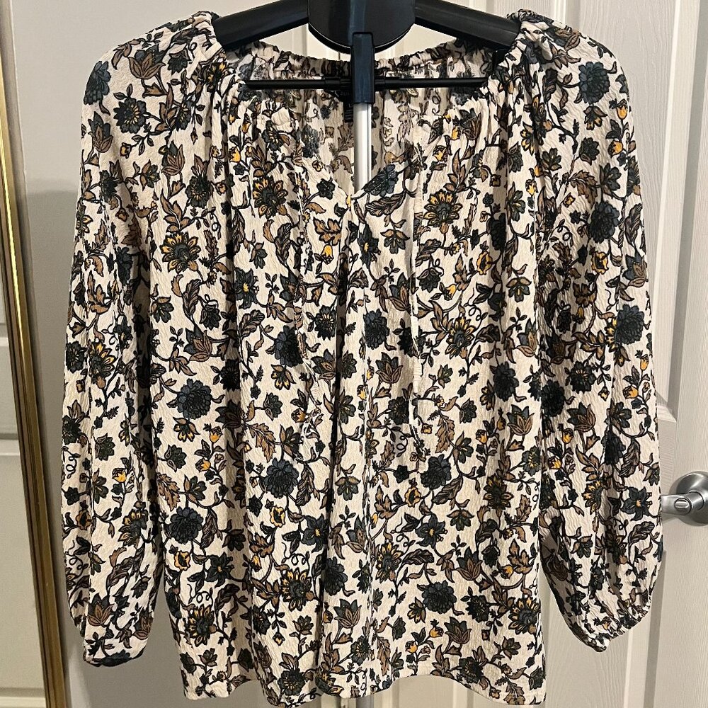 Peasant Bubble Knit Top by Jules & Leopold - Size Large